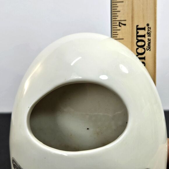 Vtg Wall Pocket Hanging Cream Ceramic Vase Container by Daphne Dragonfly Insect - Picture 7 of 12